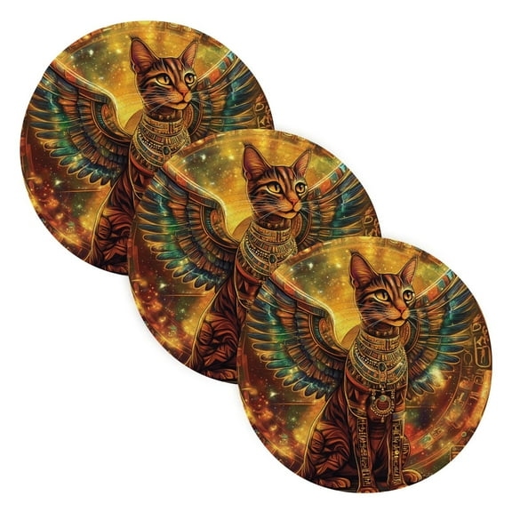 BZSMCE Mats for Pots,Pans Place Wing Cat Simple Style Pattern Pot Mats