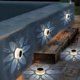 thumbnail image 2 of 2 piezas de lámpara solar para exteriores, lámpara decorativa, luz de pared, paisaje de jardín, césped decorativo redondo, lámpara de noche pequeña (luz blanca), 2 of 5