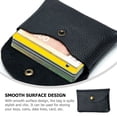 thumbnail image 2 of Leather Credit Cards Holder Mini Storage Bag Change Purse Portable Coin Purse, 2 of 8