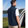 thumbnail image 5 of Men Vests Lightweight Golf Vest Windproof Sleeveless Casual Jacket Outerwear for Travel Sport Pocket, 5 of 8
