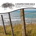 thumbnail image 3 of 140pcs Durable U Shaped Nails Wire Fencing Staples Convenient Garden Metal U Nails, 3 of 8