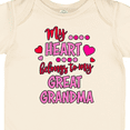 thumbnail image 4 of Inktastic My Heart Belongs to My Great Grandma Boys or Girls Baby Bodysuit, 4 of 5
