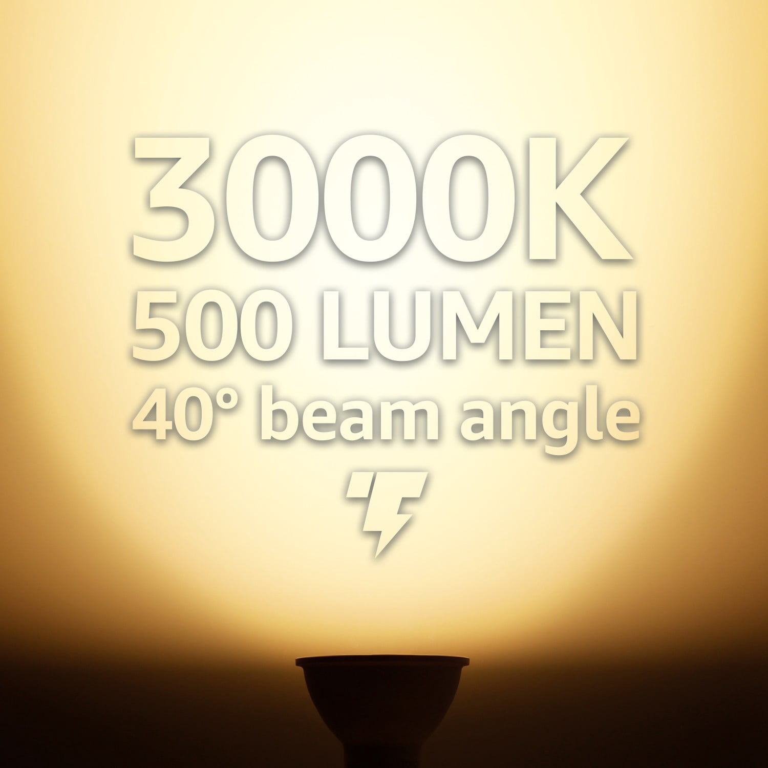 18 Pack MR16 GU10 LED Light Bulb, Dimmable 6.5W (50W Equivalent), UL-Listed, 3000K Warm White