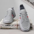 thumbnail image 4 of Men's Breathable Knit Slip-On Sneakers, Lightweight Casual Shoes with Elastic Laces, Comfortable Footwear for Everyday and Travel Wear, 4 of 10