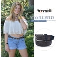 thumbnail image 5 of Women Braided Stretch Belts Elastic Canvas Woven Belts For Jeans Pants, 5 of 7