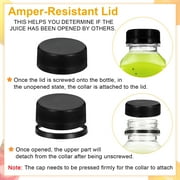 Topekada 36 Pcs 12 oz Empty Plastic Juice Bottles with Lids, Reusable Drink Containers with Brush and Labels, Clear Bulk Juice Containers with Caps for Juicing, Smoothie and Other Beverages