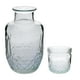 thumbnail image 3 of Jarra de Vidrio con Vaso, Diseño Diamante con Textura en Relieve, Mesa de Noche, Perfecto para Agua, Jugos o Infusiones, Capacidad 577 ml/ 207 ml, 3 of 13