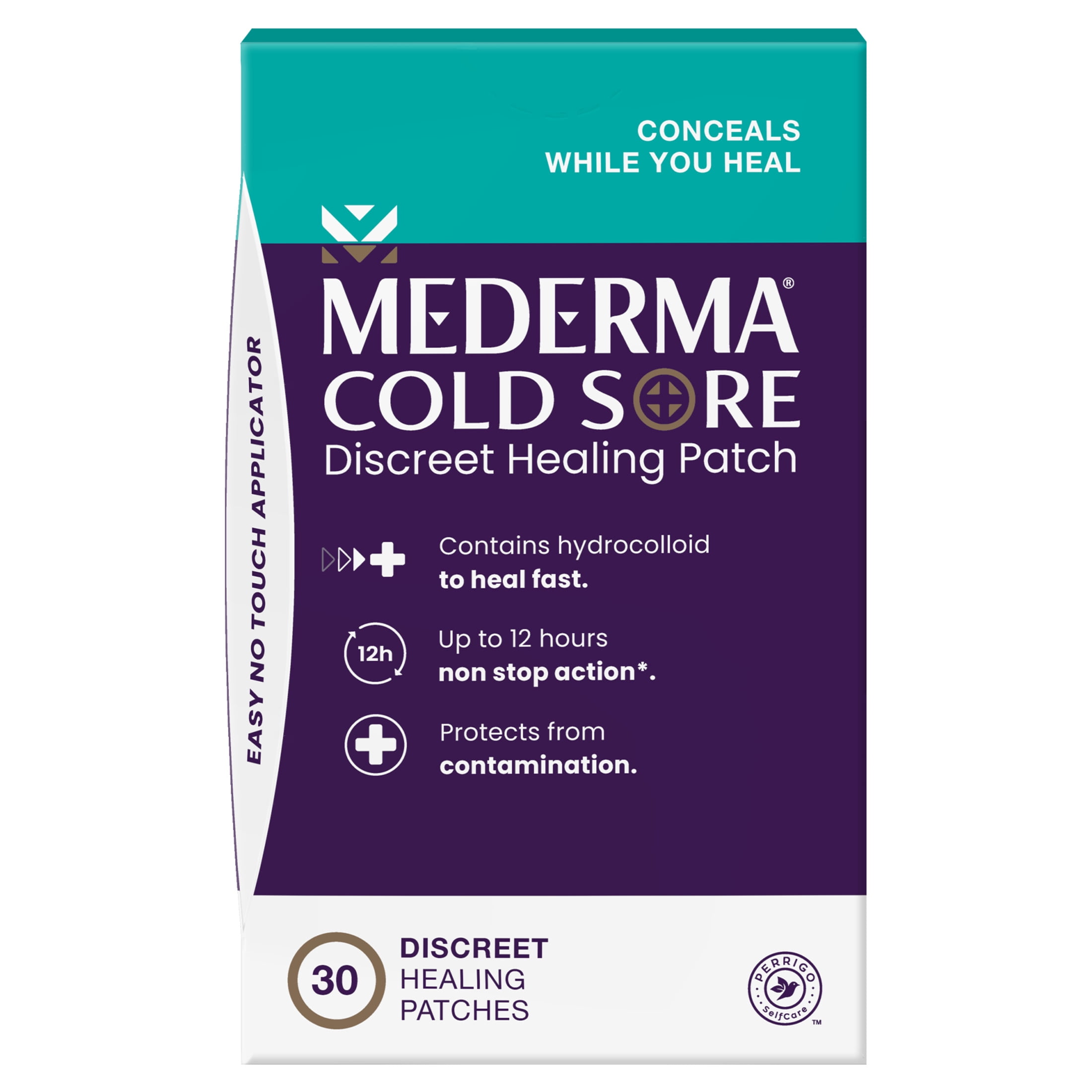 (3 pack) Mederma Cold Sore Discreet Healing Patch, 12 Hour Protection, 30 Count