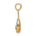thumbnail image 2 of Pendentif Breloque Collier Sac à Main Maman Réversible en Or Jaune 14k Mot, 2 of 8