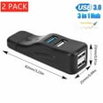 thumbnail image 1 of 4 Ports USB 3.0 Hub 2 PCS High Speed USB 3.0 4 Port Hub Splitter Up To 5Gbps Plug and Play Security&Portable For Mac  MacBook Air, 1 of 8