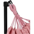 thumbnail image 4 of 2 in 1 Hammock with Stand, Outdoor Hammock Swing Chair with Portable Heavy Duty Stand, Multi-Functional Hammock Stand 480 lbs Weight Capacit-Pink, 4 of 9