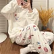thumbnail image 3 of Conjunto de pijama de Hello Kitty para mujer, Pantalones suaves de tela elástica de lana de Anime, ropa de dibujos animados, regalo de cumpleaños, nuevo, 3 of 5
