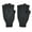Anthra, variant on Men's Half Finger Wool Knit Glove with Thinsulate Lining, Gray, One Size
