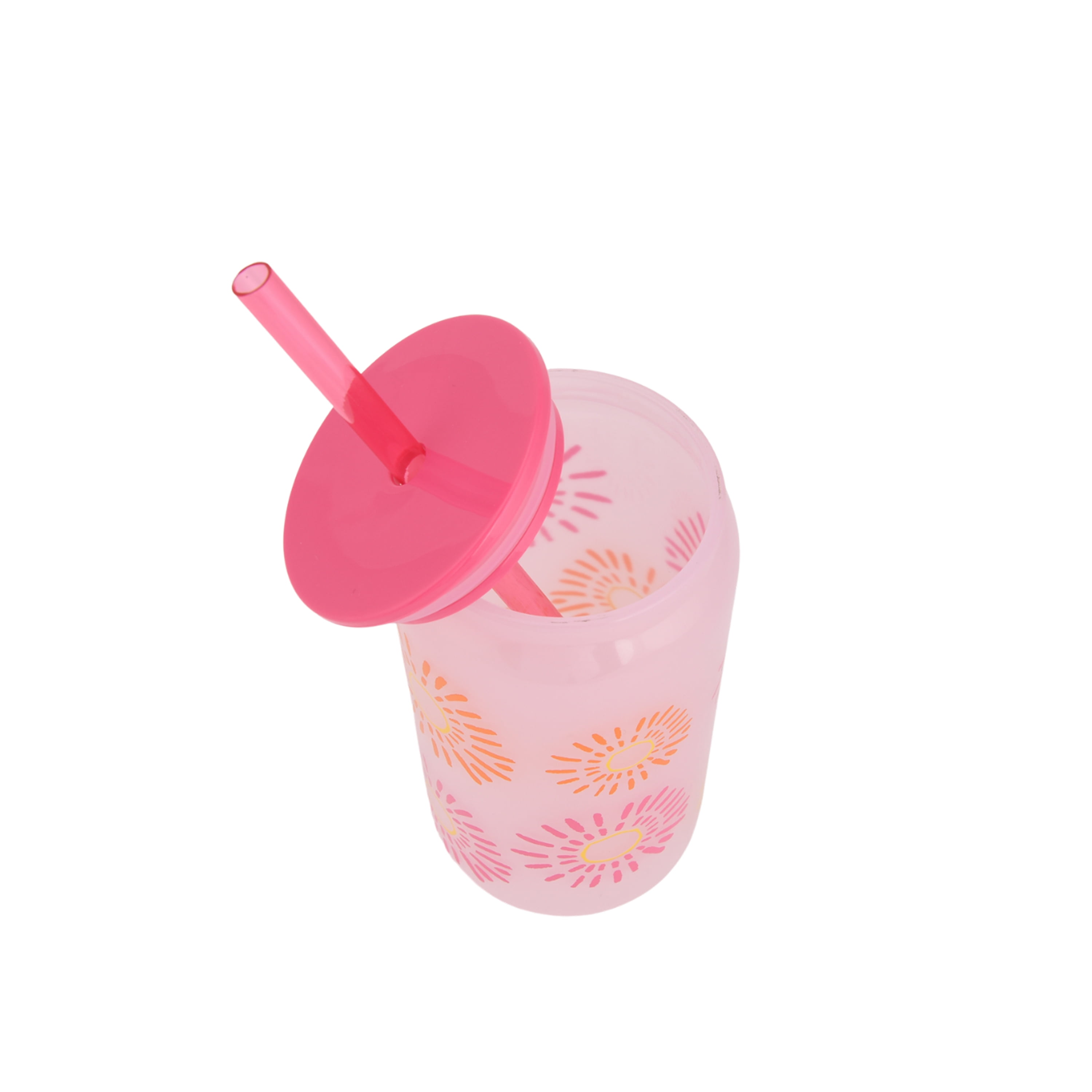 Mainstays 20-Ounce Color-Changing Acrylic Can Shape Tumbler, Sun Print