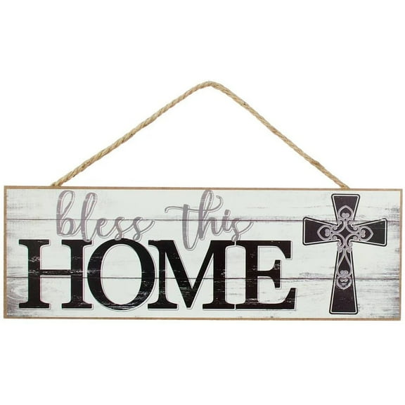 Bless This Home Wooden Sign - 15" x 5", Vintage Wall Decor, Fall, Thanksgiving, Christmas, House Warming, Decoration, Truly Blessed