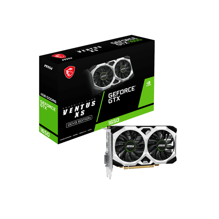 MSI Ventus GeForce GTX 1650 Gaming GPU - 4GB GDDR6, PCI Express