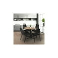 thumbnail image 3 of Regency Cain 36 in. Round Breakroom Table- Noble Oak & 4 Restaurant Stack Chairs- Black, 3 of 10