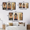 thumbnail image 4 of Designart "Retro Graphic Representation of an African Goddess" African American Woman Framed Wall Art Set Of 3 - Yellow Woman African American Frame Canvas Set For Living Room Decor, 4 of 6