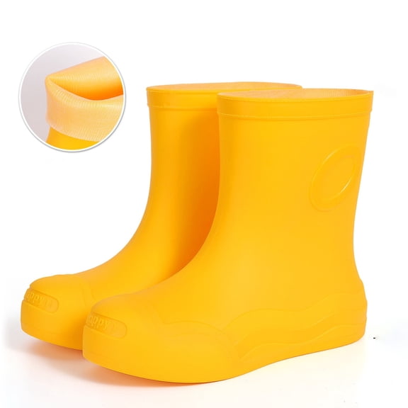 YUEHUA Womens Rain Boots Waterproof Outdoor Casual Comfortable Rubber Ankle Boots for Women Anti-Slip Lightweight Garden Boots for Hiking Camping Daily Wear