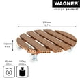 thumbnail image 3 of Wagner design yourself 20" Terra Cotta Wood Plastic Composite Round Plant Caddy, 3 of 6