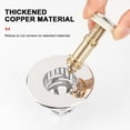 thumbnail image 5 of Bathroom Sink Stopper,Universal Basin Pop Up Bathroom Drain Stopper, for 1.1~1.5 in U.S. Standard Drain Holes, with Hair Catcher Anti Clogging Bathroom Sink Drain Strainer (Silver), 5 of 8