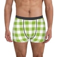 thumbnail image 1 of Fotbe White Green Plaid Calzoncillos Tipo Boxer con Bolsa de Soporte Total para Hombre, X-Temp Fresco, Transpirable y de Secado Rápido-Medium, 1 of 5