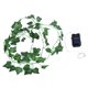thumbnail image 1 of Luz de alambre de cobre de vid de hoja verde Artificial, guirnalda de luces alimentada por energía Solar con Chip de 2M y 20LED para decoración de boda y hogar, 1 of 8