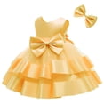 thumbnail image 2 of Vestido NSSMWTTC, vestido de fiesta de tul amarillo para niñas 90, 2 of 5