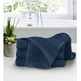thumbnail image 3 of MALLONI HOME Ultra Soft Cotton Washcloths, Contains 24 Piece Face Cloths 12x12 inch, Ideal for Everyday use Face Towels, Compact & Lightweight Multi Purpose Washcloths - Mineral Blue, 3 of 5