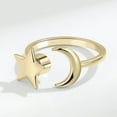 thumbnail image 3 of Anillos para mujer, regalos para mujer, anillo giratorio de estrella para mujer, apertura ajustable, anillo ajustable para dedo y estrella., 3 of 3