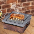 thumbnail image 3 of Elodie Poêle de Gril BBQ Plaque Rôtissoire Multifonction Carrée Portable Antiadhésive Barbecue S, 3 of 8