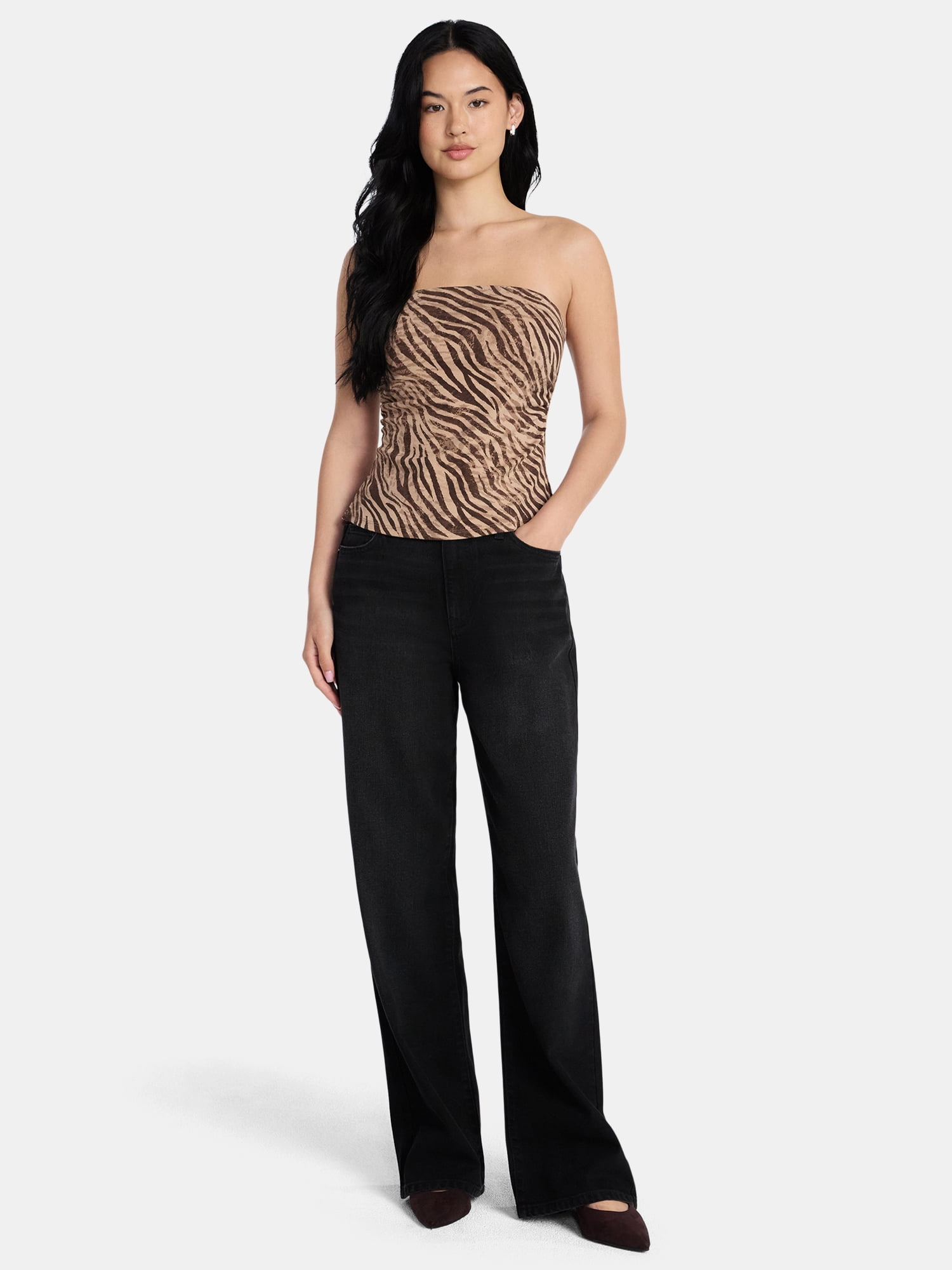Madden NYC Slit Tube Top, Womens