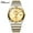 Men_Gold, variant on Couple Watch Casual Stainless Steel Quartz Watch Waterproof with Date