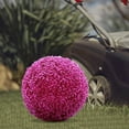 thumbnail image 6 of LHNFT 1pc Artificial Plant Ball with Flowers, Boxwood Topiary Plant Balls Decorative Balls for Backyard, Balcony, Garden, Wedding and Home Decor, 6 of 7