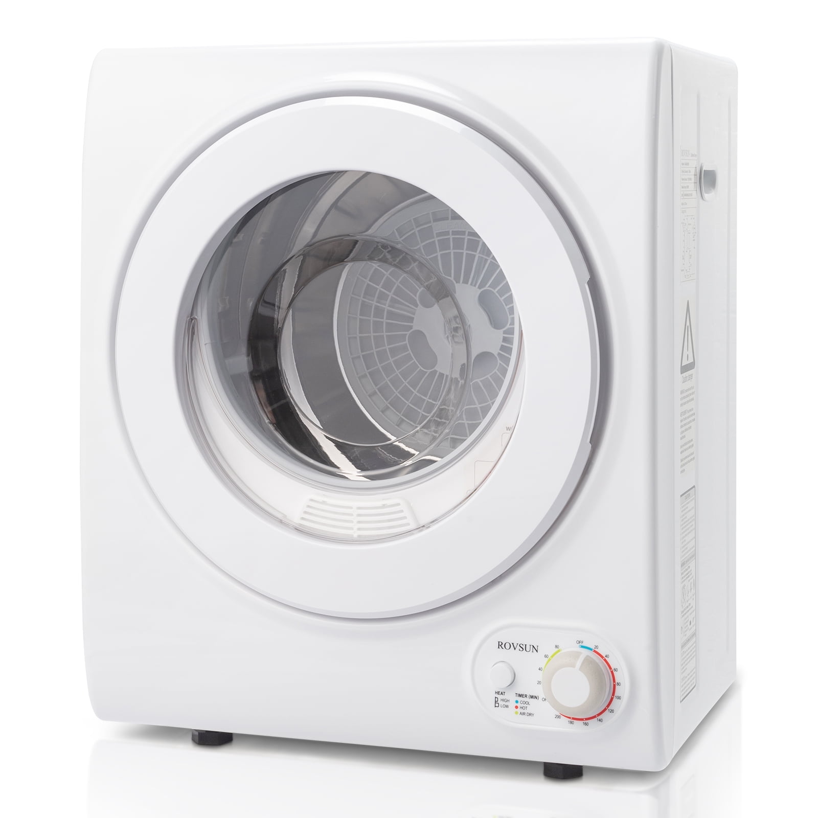 ROVSUN 110V White Stainless Steel Electric Tumble Dryer