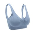 thumbnail image 3 of Sujetador inalámbrico Mujer Chica Sujetador acolchado Sujetador deportivo suave y transpirable para yoga Gimnasio Correr FitnessAzul M, 3 of 14