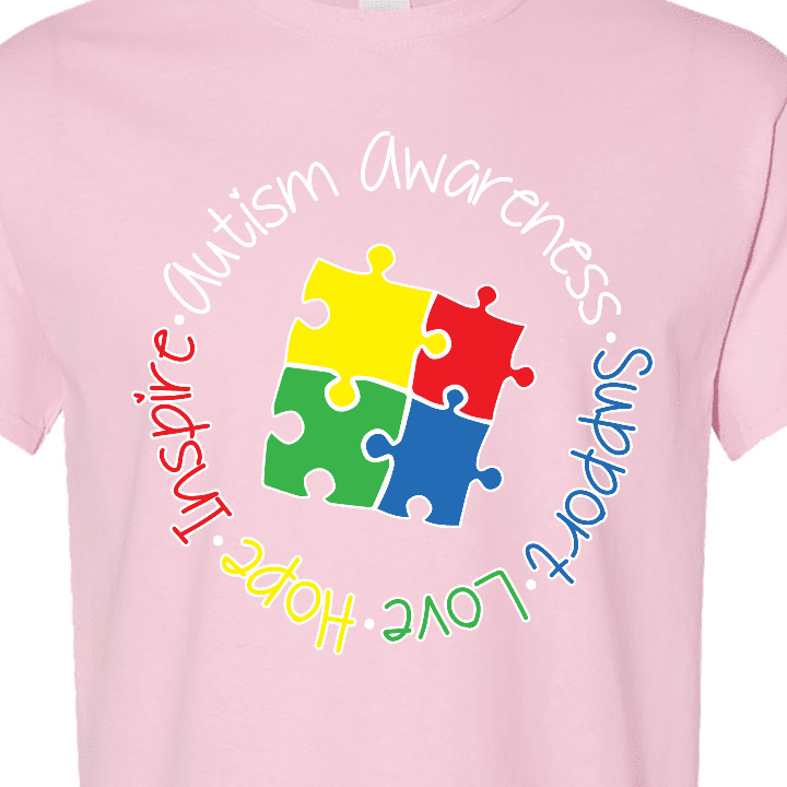 Inktastic Autism Awareness Circle T-Shirt