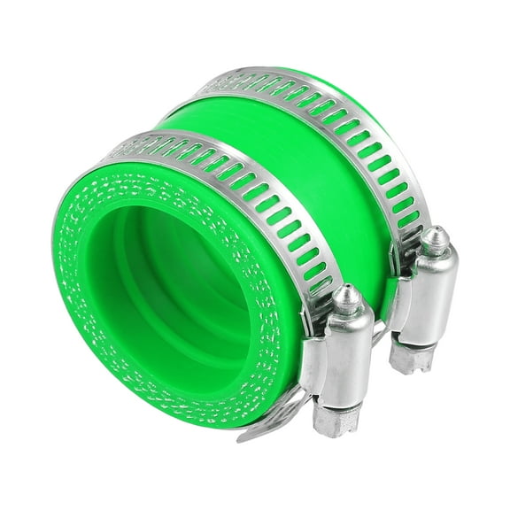 Unique Bargains 35mm ID Green Carburetor Adapter Inlet Intake Pipe Manifold Adapter Boot Sleeve Interface with Clamps