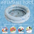 thumbnail image 1 of Piscina Piscina inflable Juguetes para bebés Piscina para niños al aire libre (Azul 120 cm de diámetro), 1 of 8
