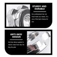 thumbnail image 2 of Anti-Slip Spin Lock Collar Screw Hex Security Nut Buckle for Home Use Silver Iron 4pcs, 2 of 5