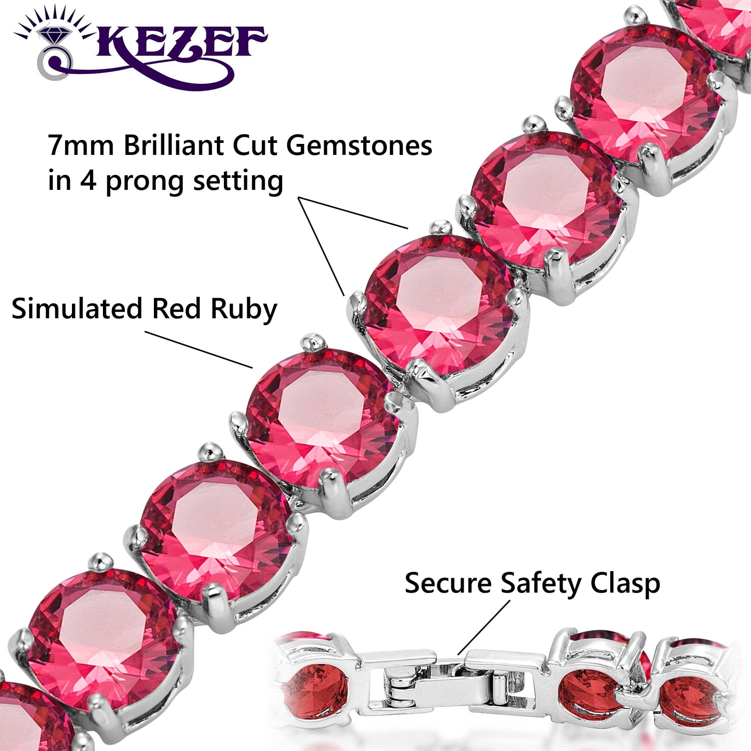 Ruby Bracelet: Buy Diamond and Ruby Bracelet Designs Online At Rose
