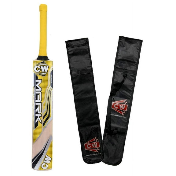 CW Mark Kashmir Willow Cricket Bat Size - 3 , For 5 - 6 Year Kids , Light Weight | Made Of Handcrafted Wood