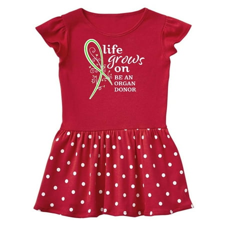

Inktastic Life Grows On- be an Organ Donor Gift Baby Girl Dress