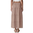thumbnail image 6 of Women's Solid Color Midi Skirt, High Waist A-Line Casual Skirt, Versatile Basic Skirt for Office, Daily Wear and Spring Outfits,Camel,M, 6 of 6