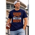 Good Better Best Bear Graphic Shirt, Football Game Day Tee, Navy Blue ...