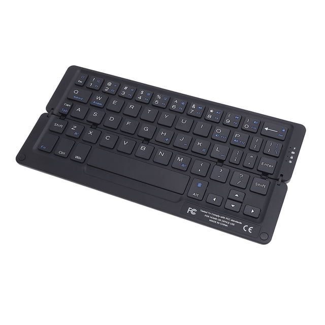 Foldable BT Keyboard, 58 Keys WL Portable Keyboard with Magnetic Stand, Quiet Aluminum Alloy Folding Keyboard for Tablet Phone Laptop PC, for , for HMS Devices