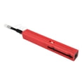 thumbnail image 1 of Bolígrafo limpiador de fibra óptica LC MU rojo, limpiador de fibra óptica con un solo clic para conector de punta de 1,25 mm, 1 of 12