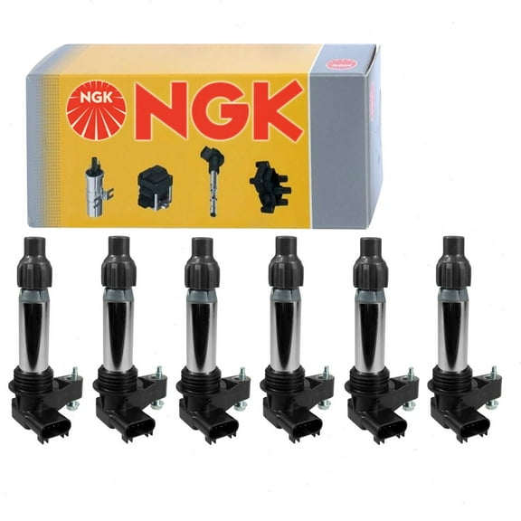 6 pc NGK Ignition Coils compatible with GMC Acadia 3.6L V6 2007-2016