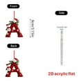 thumbnail image 4 of Complete 26-Letter Christmas Ornaments, 2D Acrylic Alphabet Pendants for Christmas Tree Decorations, Christmas Decorations Indoor, Personalized Holiday Home Decor, 4 of 4