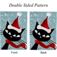 thumbnail image 3 of GZHJMY Garden Flag Double Sided Santa Cat Christmas, Fade Resistant Yard Flag Durable Banner Indoor Outdoor Home Decor 28x40 Inch Yard Flags, 3 of 7